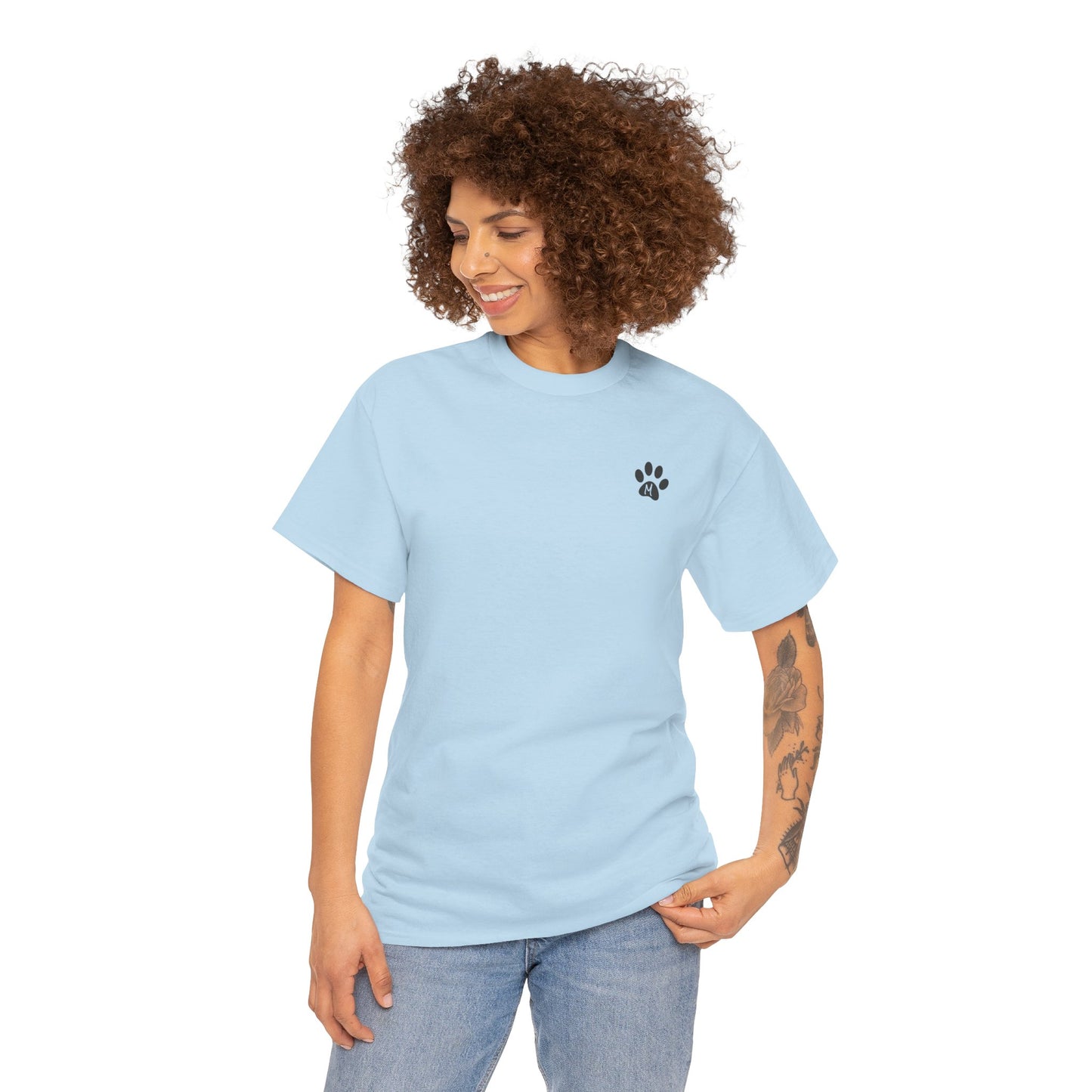 ORIGINAL SHIBA SWANK Short Sleeve Unisex Cotton T Shirt, Blue, Red and Yellow Design