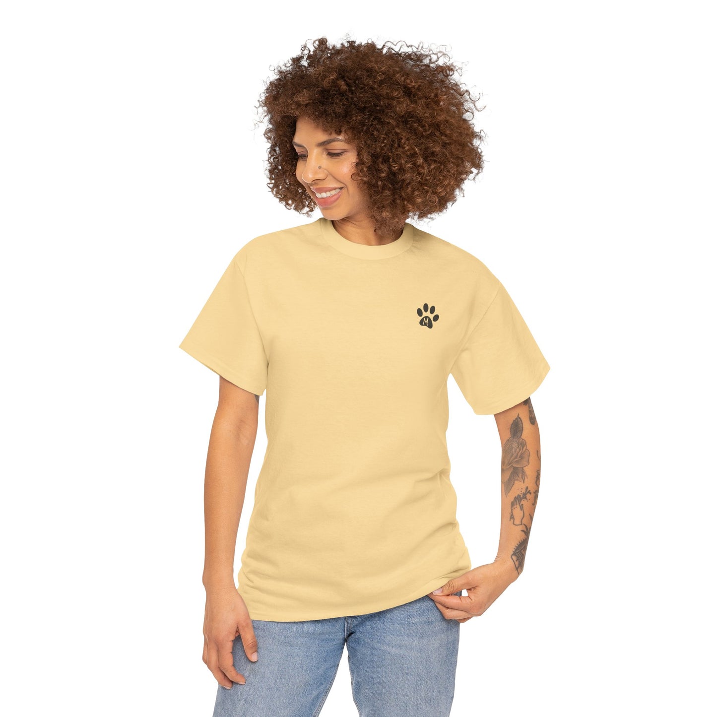 ORIGINAL SHIBA SWANK Short Sleeve Unisex Cotton T Shirt, Blue, Red and Yellow Design