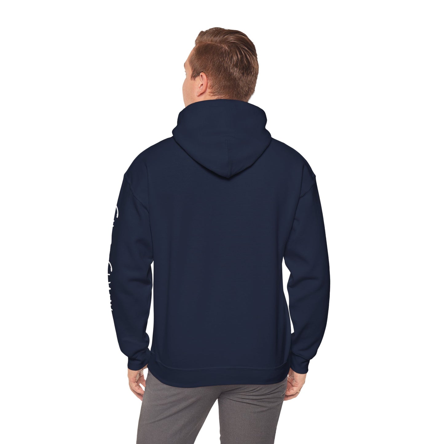 SHIBA SWANK Long Sleeve Unisex Heavy Blend™ Hooded Sweatshirt, Design On Front, Back and Sleeve