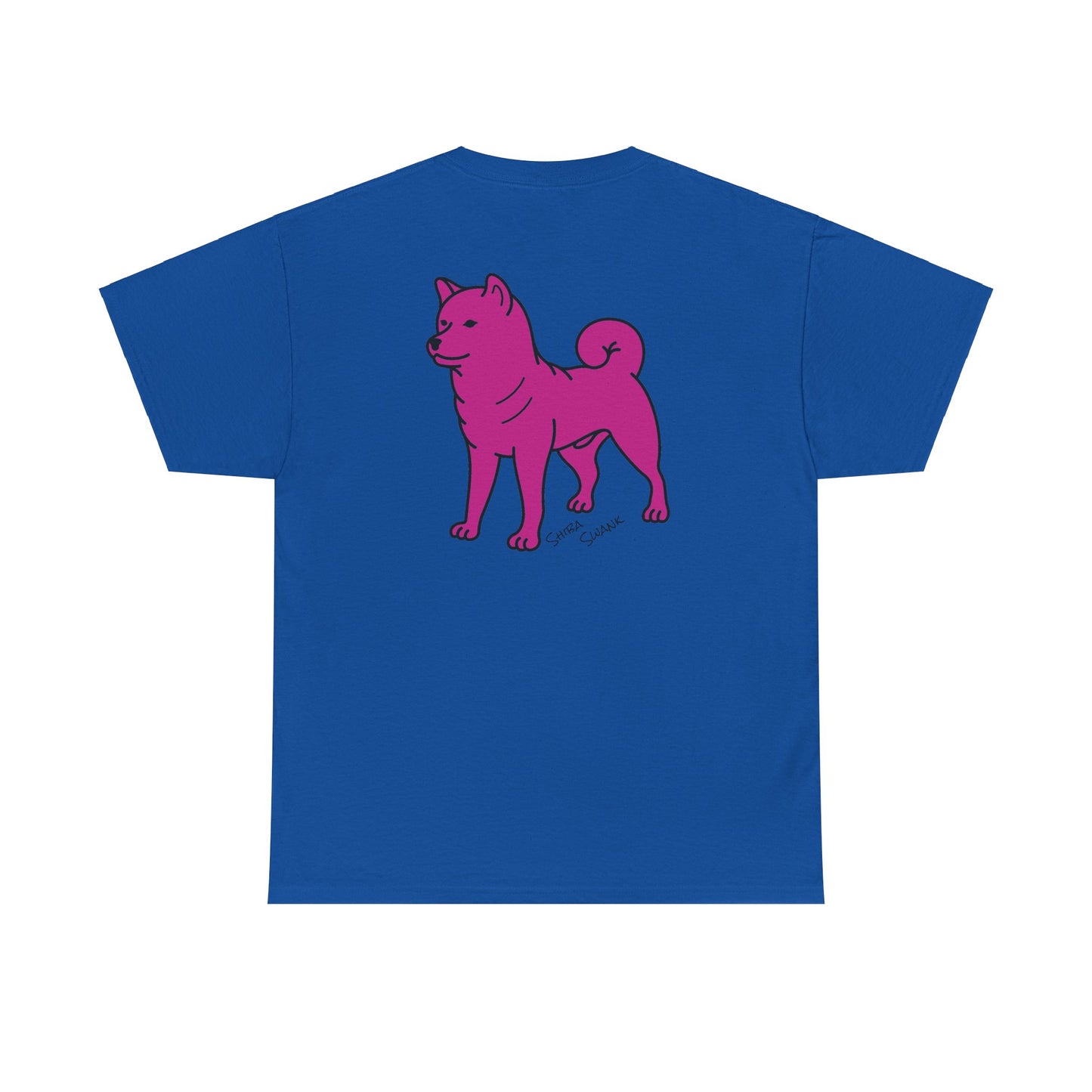 SHIBA SWANK Short Sleeve Shirt, Pink Design on Ash, Kiwi, Yellow Haze, Light Pink, Royal Shirt
