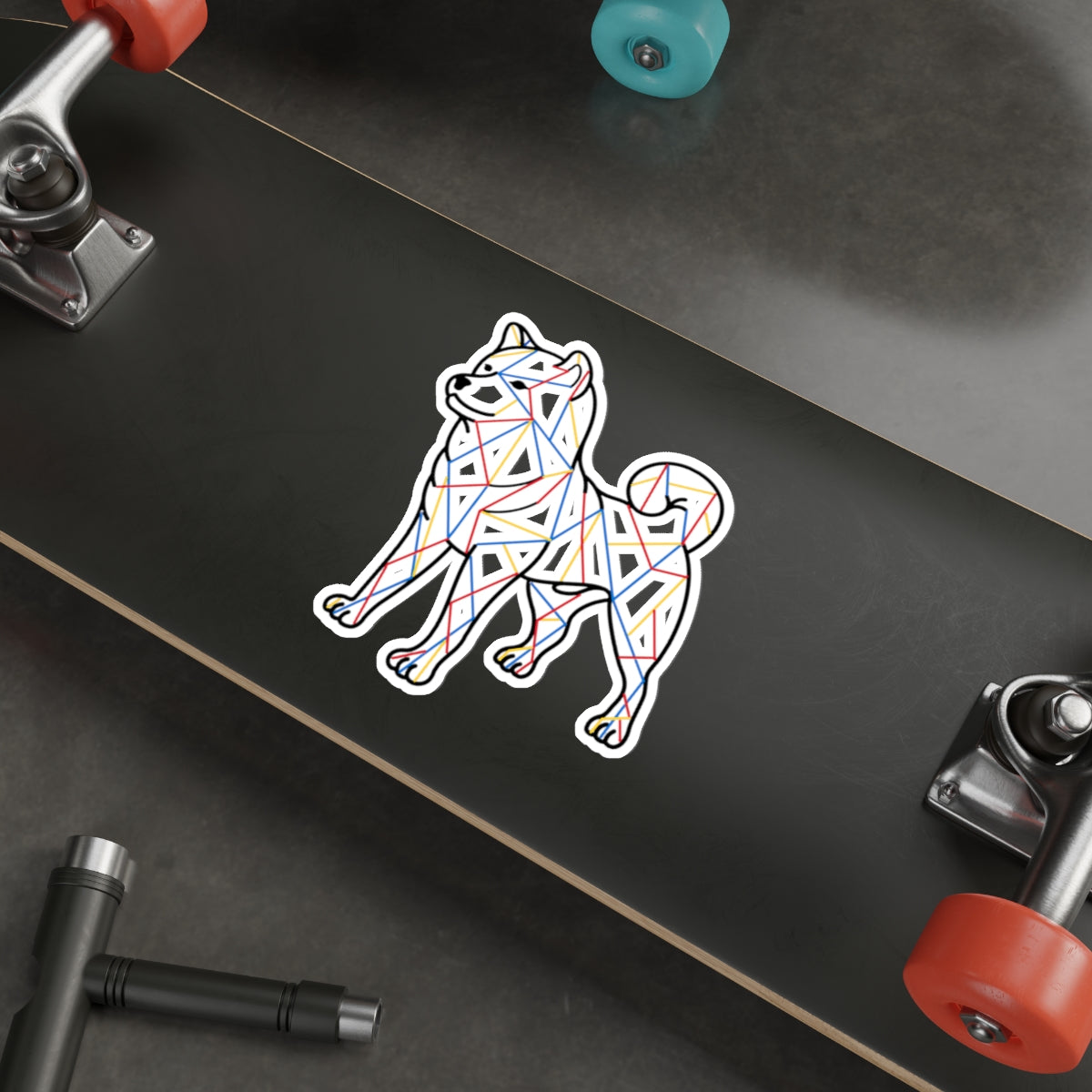 SHIBA SWANK Die Cut Sticker - Indoor & Outdoor Use - Water Resistant Vinyl - 2 Sizes Available