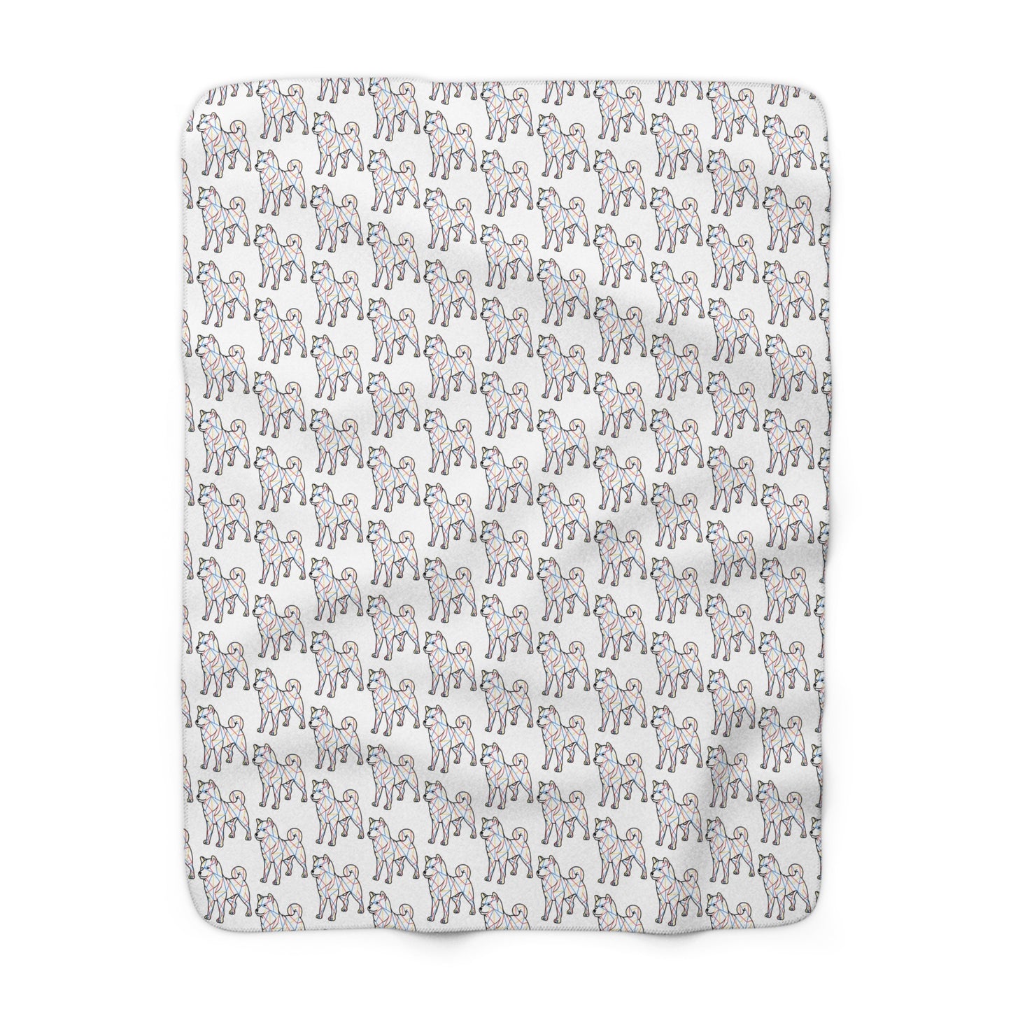 Shiba Inu Sherpa Fleece Blanket