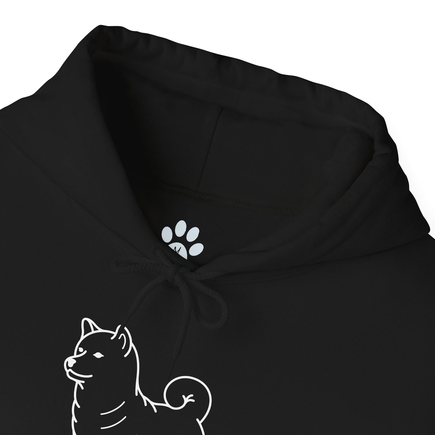 SHIBA SWANK Long Sleeve Unisex Heavy Blend™ Hooded Sweatshirt, Design On Front, Back and Sleeve