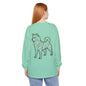 ORIGINAL SHIBA SWANK Long Sleeve Shirt, Comfortable Tee, Blue, Red and Yellow Design, Unisex Tshirt