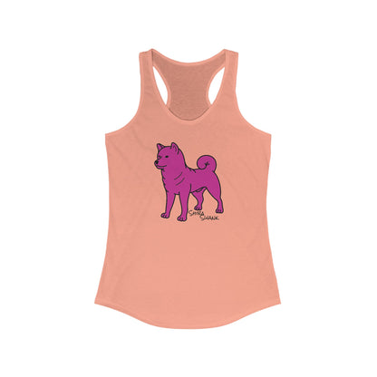 Racerback Tank Top for Women - Yoga, Summer, Hiking, Biking, Beach or the Gym - Shiba Swank Tanks, Multiple Colors and Designs, Casual