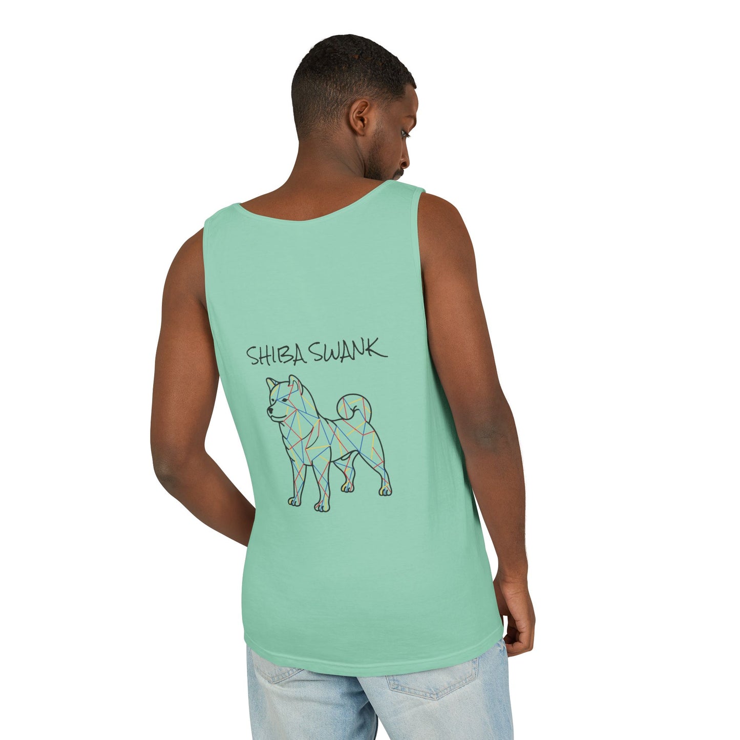 SHIBA SWANK Unisex Sleeveless Tank Top Front & Back Design