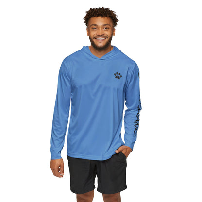 SHIBA SWANK Men's Sports Warmup Hoodie  - UPF 50+ Sun Protection - Great for Hiking, Cycling, Running, Working Out - Front and Back Design