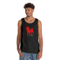 SHIBA SWANK Tank Top - Orange, Red, Yellow, White Designs on Several Color Tanks, Great For Beach, Sports, Yoga, Casual
