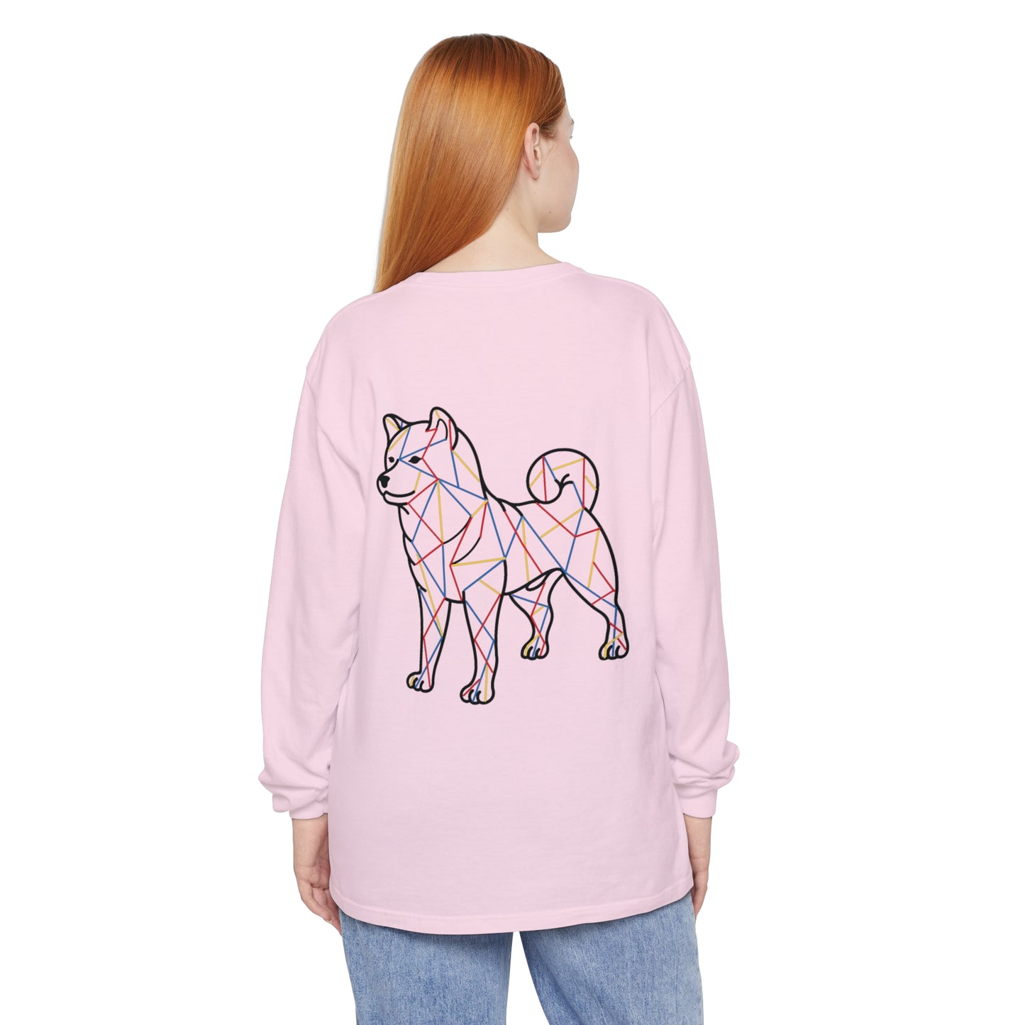 SHIBA SWANK Long Sleeve Shirt, Comfortable Tee, Multi Color Design, Unisex Tshirt, Men Women Fashion Top