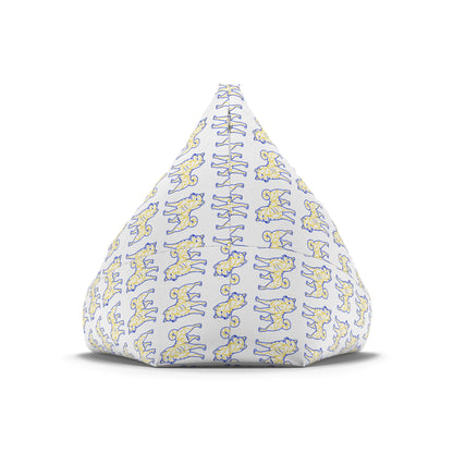 Bean Bag Cover - Shiba Inu Design  - Blue and Yellow