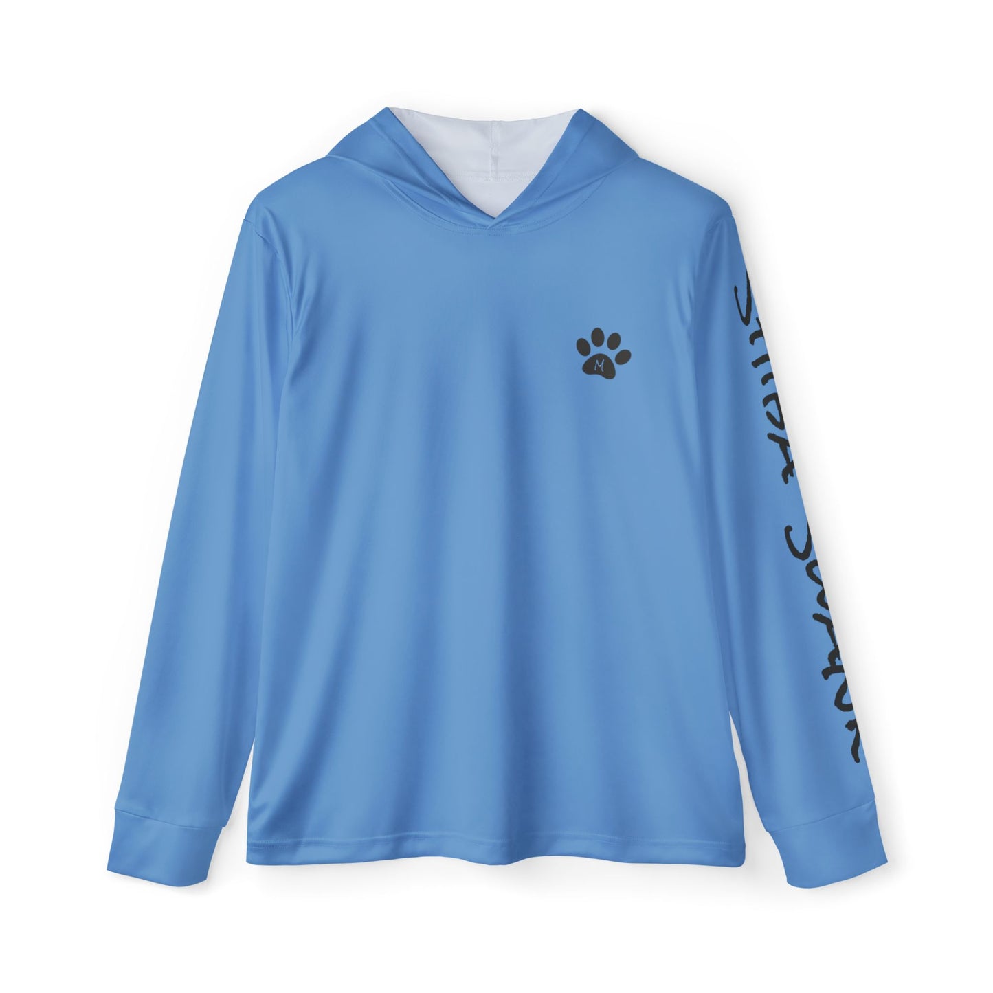 SHIBA SWANK Men's Sports Warmup Hoodie  - UPF 50+ Sun Protection - Great for Hiking, Cycling, Running, Working Out - Front and Back Design