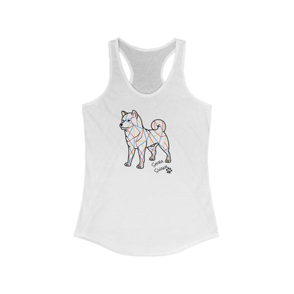 Racerback Tank Top for Women - Yoga, Summer, Hiking, Biking, Beach or the Gym - Shiba Swank Tanks, Multiple Colors and Designs, Casual