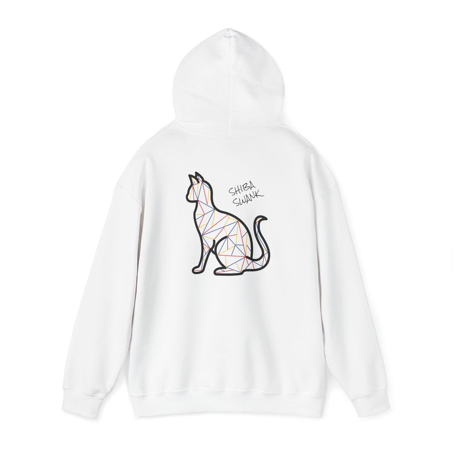 SHIBA SWANK Feline Hooded Sweatshirt  Unisex  - Long Sleeve - Multi Colored - Front and Back Design