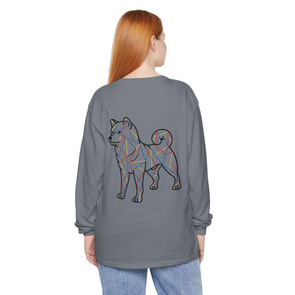 SHIBA SWANK Long Sleeve Shirt, Comfortable Tee, Multi Color Design, Unisex Tshirt, Men Women Fashion Top