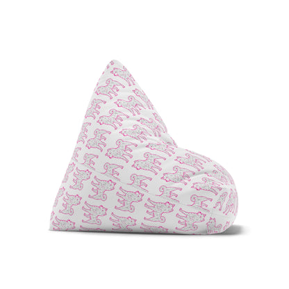 Bean Bag Cover - Shiba Inu Design  - Pink and Silver