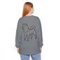 ORIGINAL SHIBA SWANK Long Sleeve Shirt, Comfortable Tee, Blue, Red and Yellow Design, Unisex Tshirt
