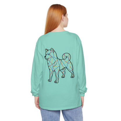 SHIBA SWANK Long Sleeve Shirt, Comfortable Tee, Multi Color Design, Unisex Tshirt, Men Women Fashion Top