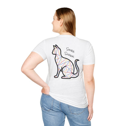 Shiba Swank - Cat - T-Shirt, Feline Symbolizing Strength & Happiness Shirt, Positive Vibes Top, Cute Animal Graphic Tee