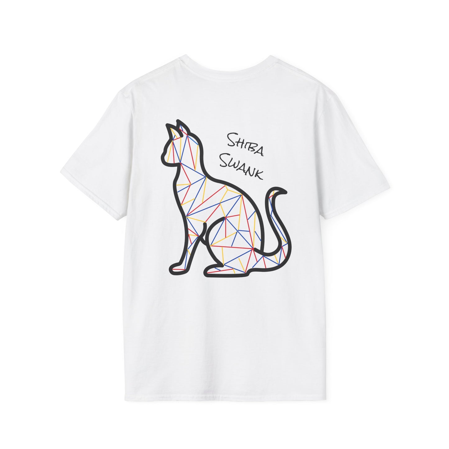 Shiba Swank - Cat - T-Shirt, Feline Symbolizing Strength & Happiness Shirt, Positive Vibes Top, Cute Animal Graphic Tee