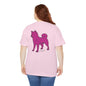 SHIBA SWANK Short Sleeve Shirt, Pink Design on Ash, Kiwi, Yellow Haze, Light Pink, Royal Shirt