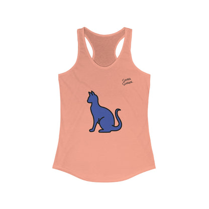 Cat Feline Racerback Tank Top for Women - Yoga, Summer, Hiking, Biking, Beach or the Gym - Tanks, Multiple Colors & Designs, Casual