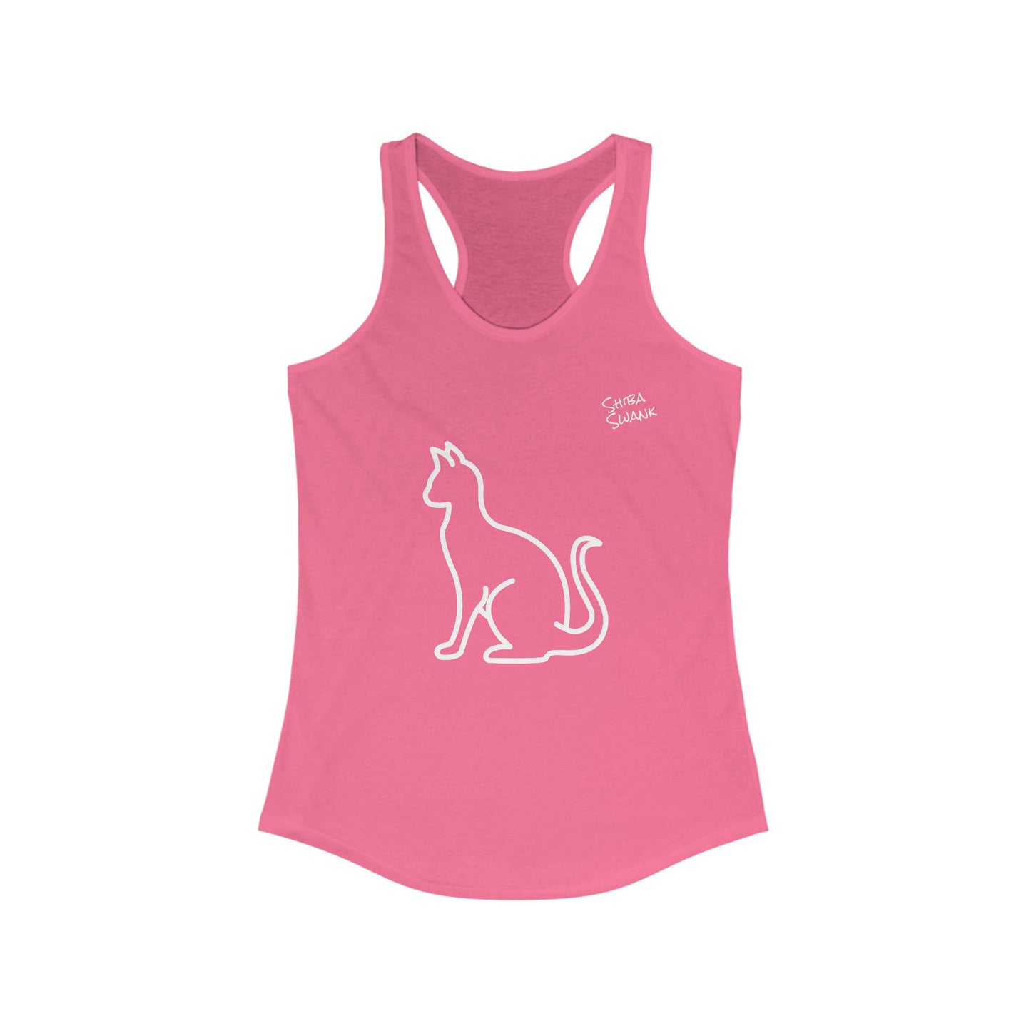 Cat Feline Racerback Tank Top for Women - Yoga, Summer, Hiking, Biking, Beach or the Gym - Tanks, Multiple Colors & Designs, Casual