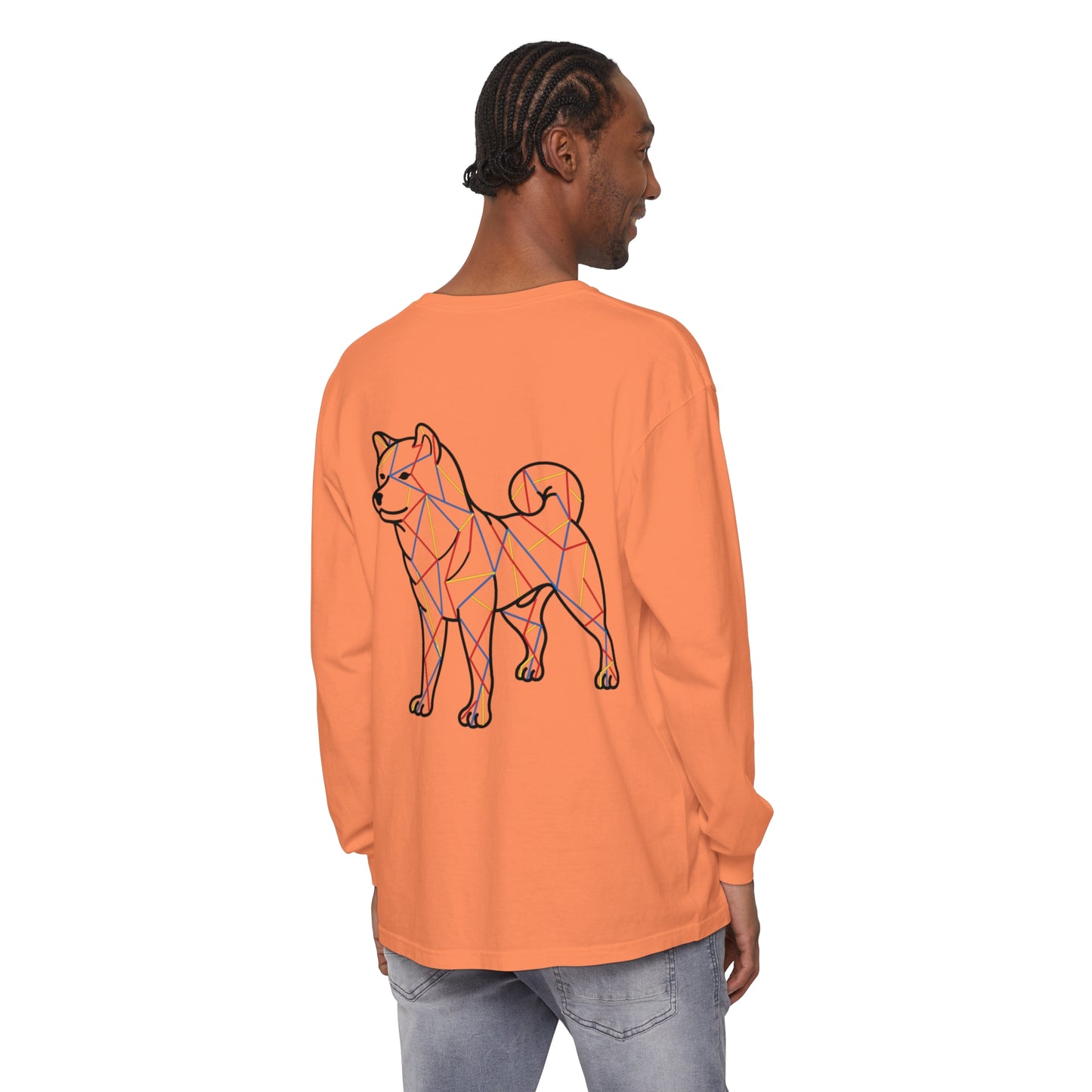 SHIBA SWANK Long Sleeve Shirt, Comfortable Tee, Multi Color Design, Unisex Tshirt, Men Women Fashion Top