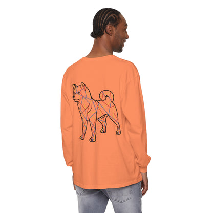 SHIBA SWANK Long Sleeve Shirt, Comfortable Tee, Multi Color Design, Unisex Tshirt, Men Women Fashion Top