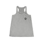 ORIGINAL SHIBA SWANK Women's Flowy Racerback Tank, Blue, Red and Yellow Design On Back