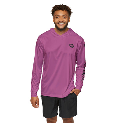 SHIBA SWANK Men's Sports Warmup Hoodie  - UPF 50+ Sun Protection - Great for Hiking, Cycling, Running, Working Out - Front and Back Design