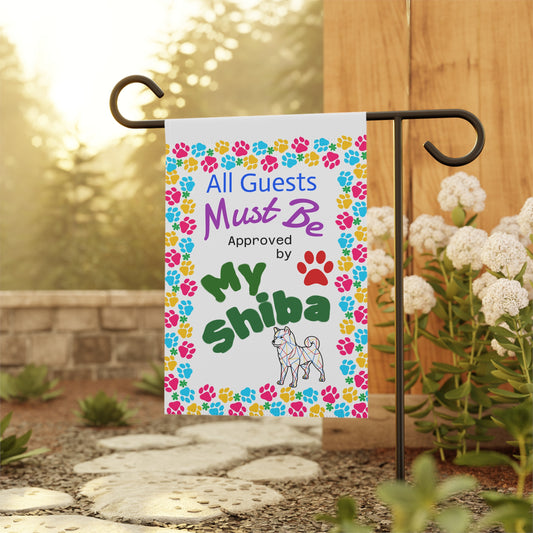 Welcome Pet Guests Garden Banner, Colorful Outdoor Decor