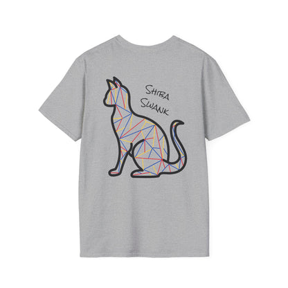 Shiba Swank - Cat - T-Shirt, Feline Symbolizing Strength & Happiness Shirt, Positive Vibes Top, Cute Animal Graphic Tee