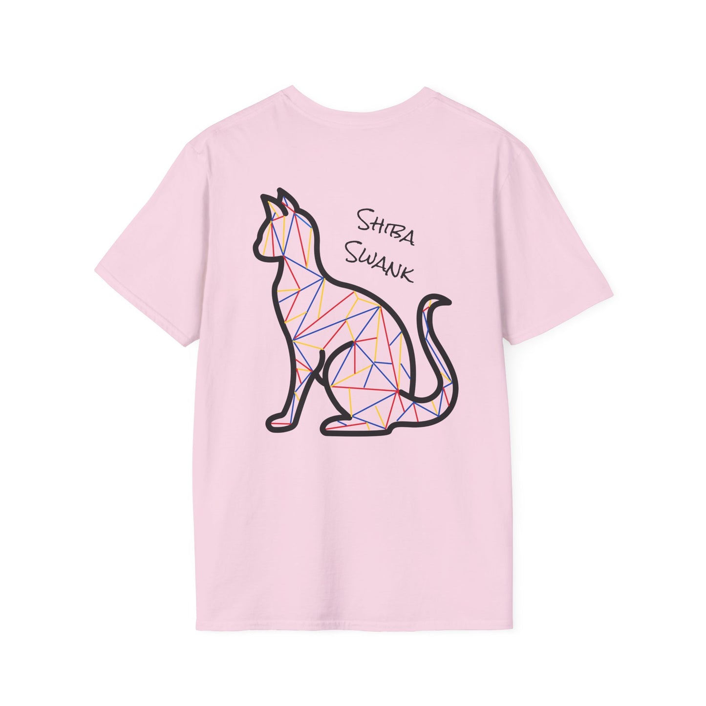 Shiba Swank - Cat - T-Shirt, Feline Symbolizing Strength & Happiness Shirt, Positive Vibes Top, Cute Animal Graphic Tee