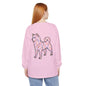 ORIGINAL SHIBA SWANK Long Sleeve Shirt, Comfortable Tee, Blue, Red and Yellow Design, Unisex Tshirt
