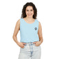 ORIGINAL SHIBA SWANK Tank Top, Blue, Red and Yellow Design On Back - Trust, Stability, Strength, Courage, Happiness and Positivity.