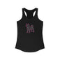 Women's Racerback Tank - Pink SHIBA SWANK Summer Workout Beach Top