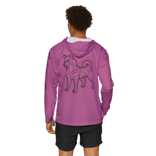 SHIBA SWANK Men's Sports Warmup Hoodie  - UPF 50+ Sun Protection - Great for Hiking, Cycling, Running, Working Out - Front and Back Design