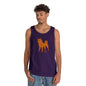 SHIBA SWANK Tank Top - Orange, Red, Yellow, White Designs on Several Color Tanks, Great For Beach, Sports, Yoga, Casual