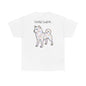 ORIGINAL SHIBA SWANK Design T-Shirt - Blue, Red & Yellow Promotes, Strength, Trust, Positivity,  Unisex Tee