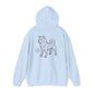 SHIBA SWANK Hooded Sweatshirt - Unisex  - Long Sleeve - Multi Colored - Front and Back Design