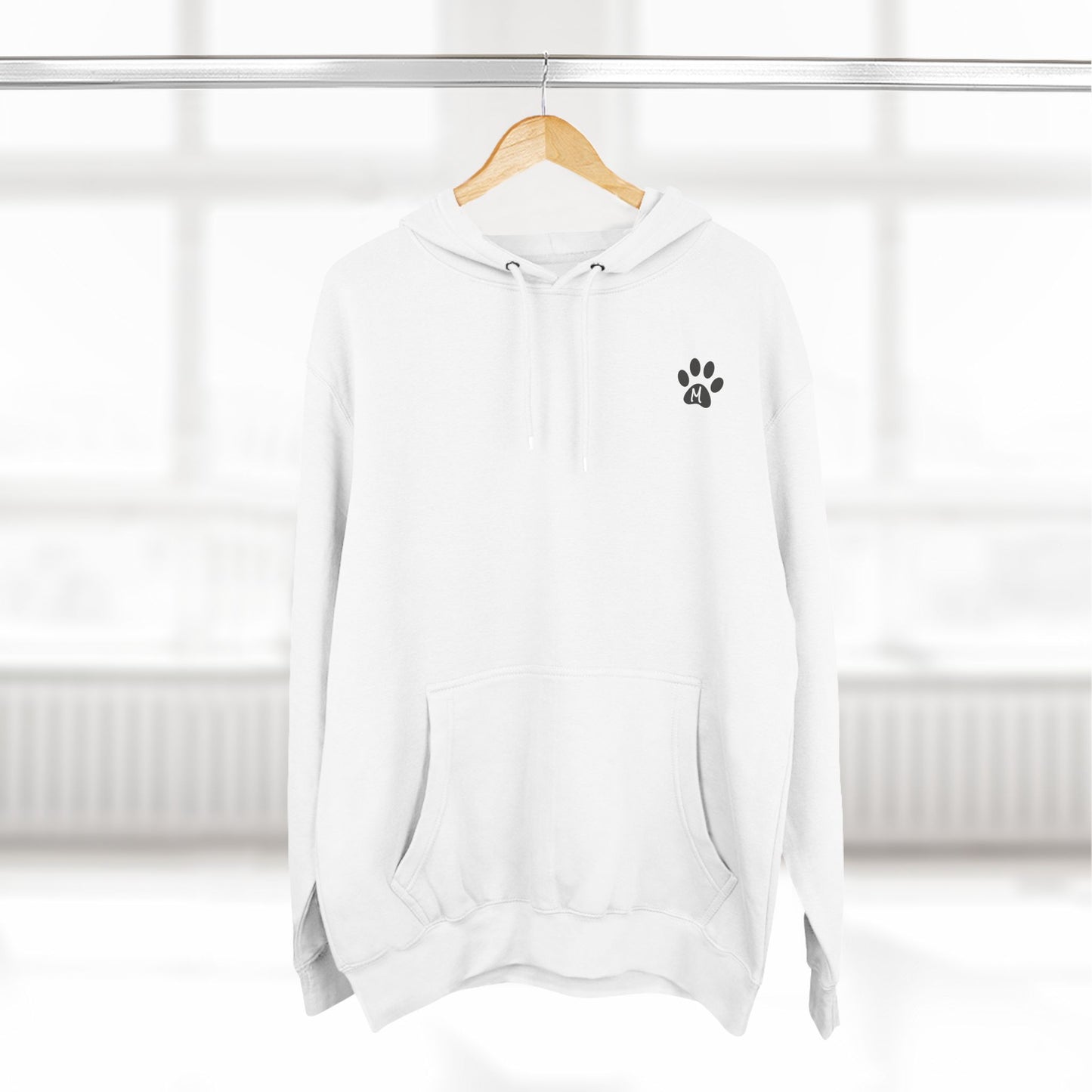 SHIBA SWANK - Unisex Three-Panel Fleece Hoodie, Front And Back Design