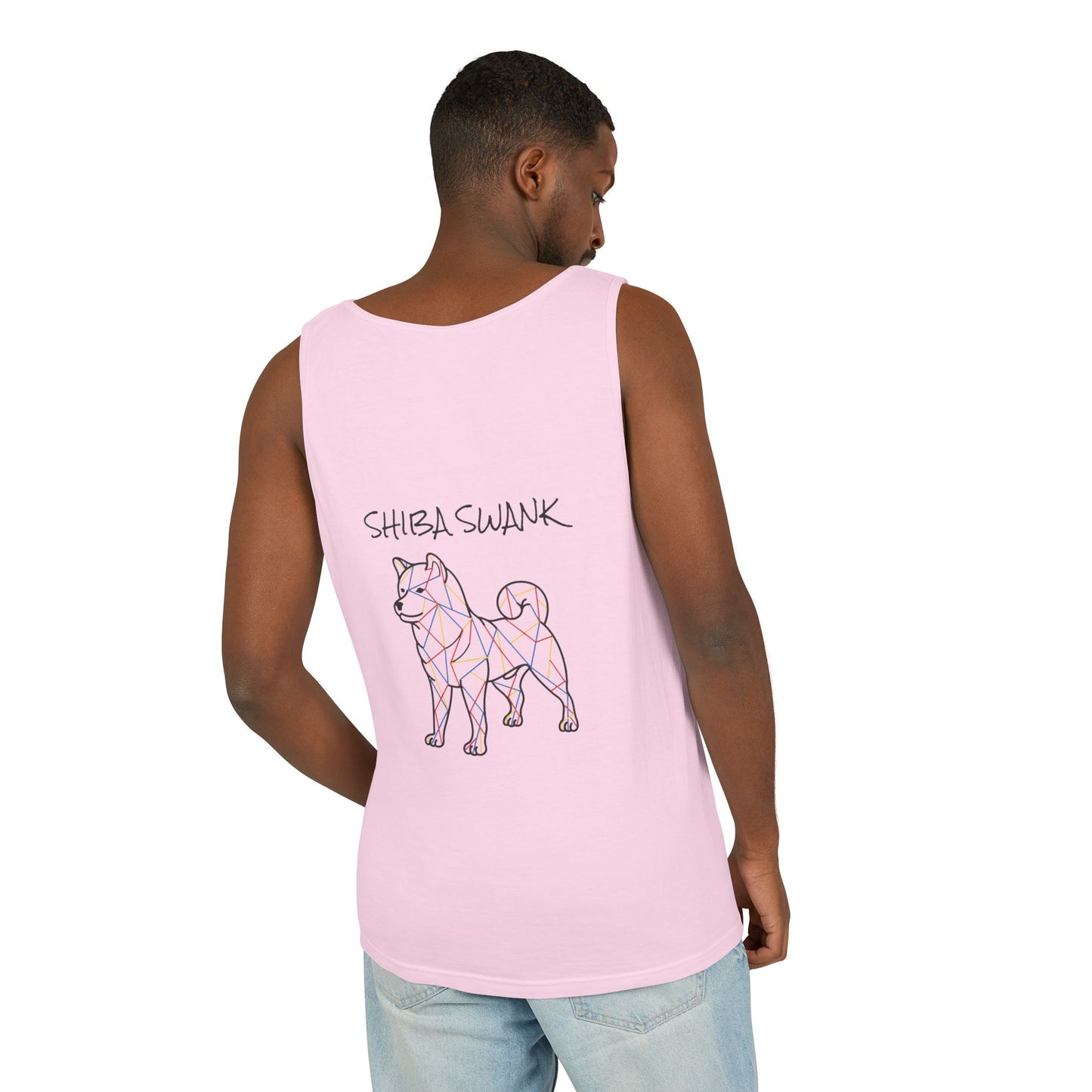 SHIBA SWANK Unisex Sleeveless Tank Top Front & Back Design