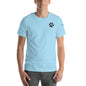 SHIBA SWANK Unisex Short Sleeve, Shiba Inu with Paw Print, Front, Back and Sleeve Design