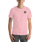 SHIBA SWANK Unisex Short Sleeve, Shiba Inu with Paw Print, Front, Back and Sleeve Design